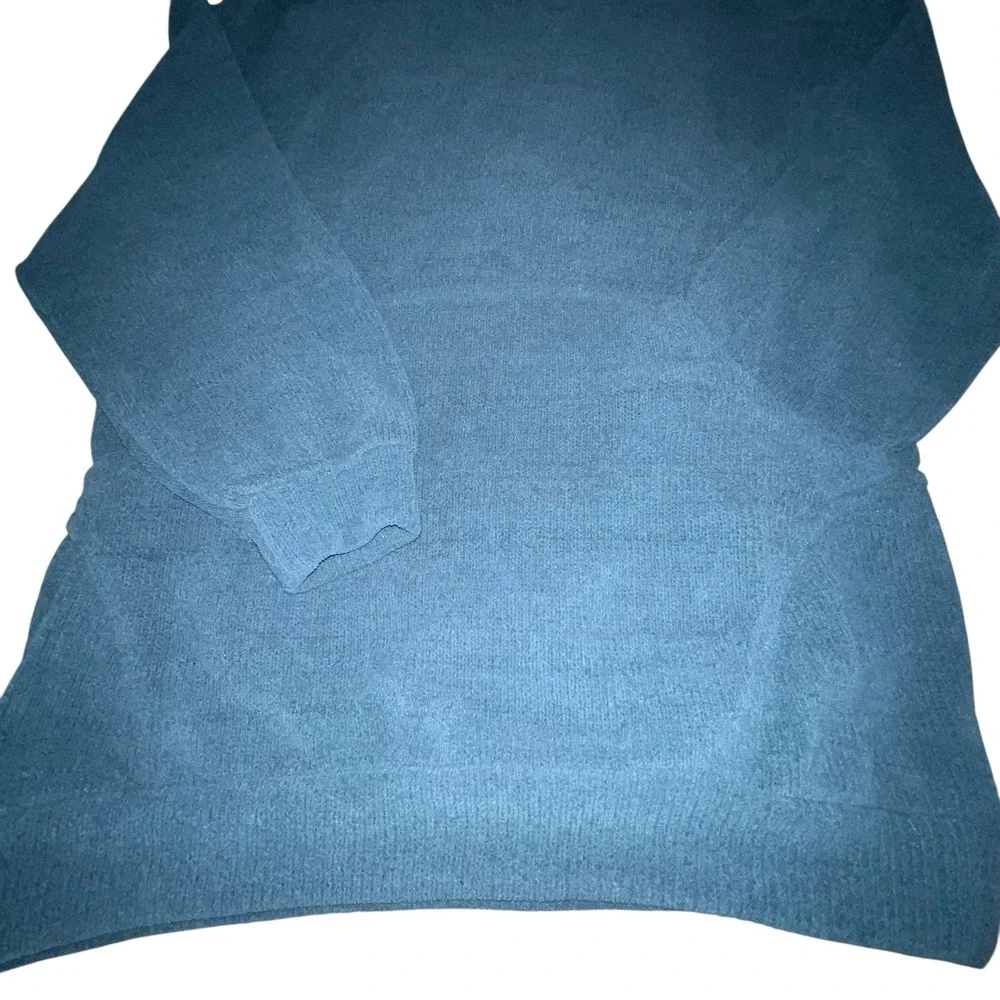 Free People Beach Women's Ronda Pullover Tunic Mock Neck Blue‎ Size XS Sweater